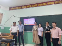 Tổ Toán - Tin - Nghệ Thuật triển khai chuyên đề "Ứng dụng Beeclass trong tổ chức hoạt động dạy học"