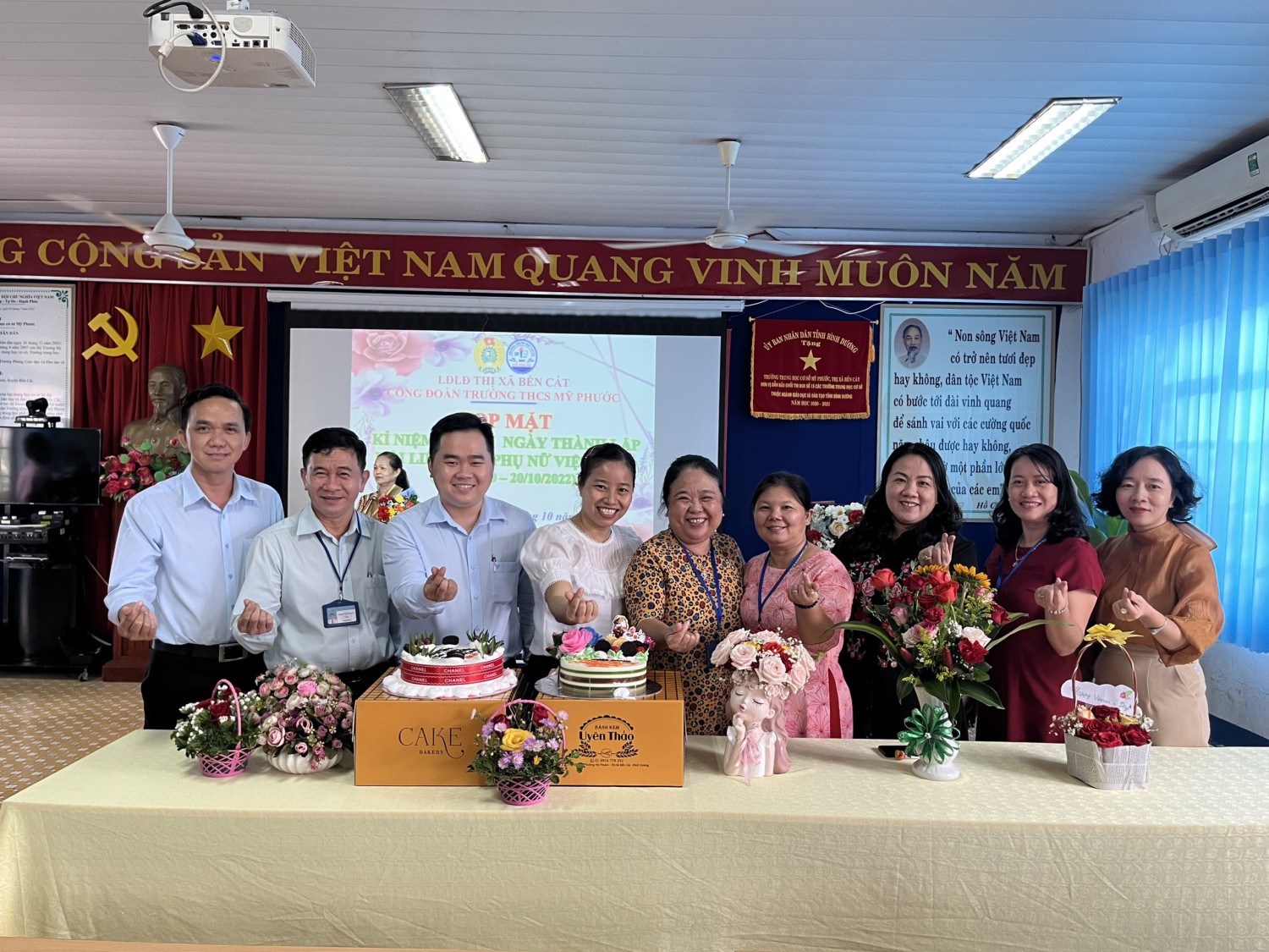 Trường THCS Mỹ Phước tổ chức hoạt động kỷ niệm Ngày Phụ nữ Việt Nam 20 10 năm học 2022 2023 (2)