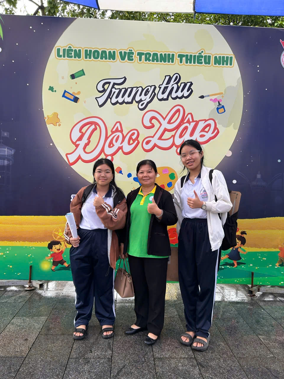 Liên đội Trường THCS Mỹ Phước tham gia Liên hoan Vẽ tranh thiếu nhi chủ đề “Trung thu độc lập”