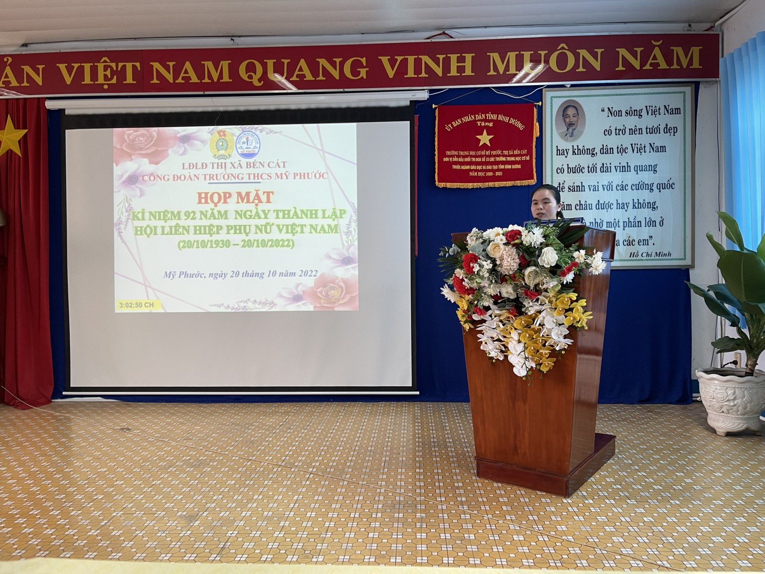 Trường THCS Mỹ Phước tổ chức hoạt động kỷ niệm Ngày Phụ nữ Việt Nam 20 10 năm học 2022 2023 (11)