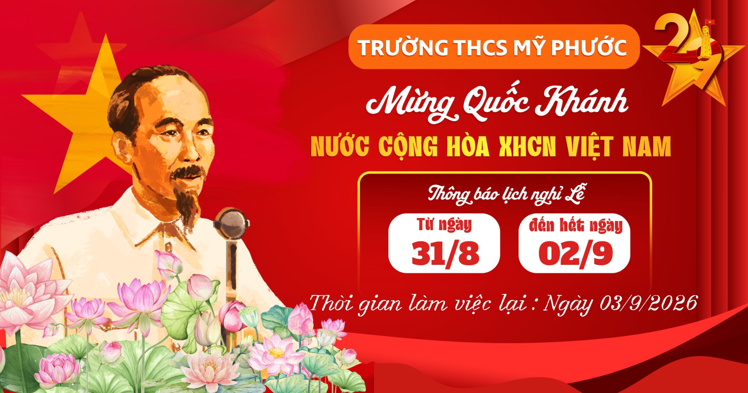 Thông báo nghỉ Lễ Quốc khánh 2/9 năm 2026