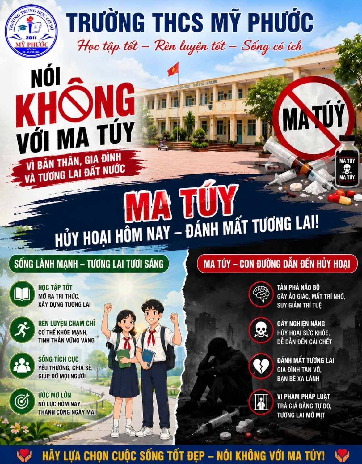 NÓI KHÔNG VỚI THUỐC LÁ ĐIỆN TỬ VÀ MA TÚY